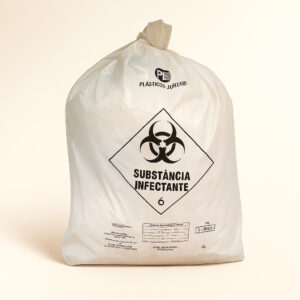 Saco lixo infectante ref 100l 75x105 0,04 100 un kubera