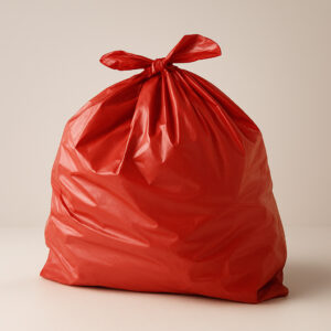 Saco lixo vermelho 200l 100 un plastjoia