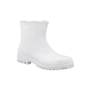 Bota pvc branca cano extra curto 39