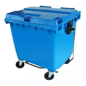 Container com tampa e pedal azul 1000l js