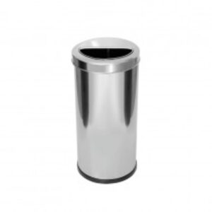 Lixeira tampa meia esfera vazada inox or7 50l js