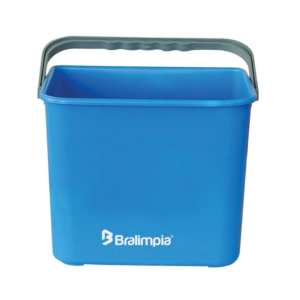 Balde com alca azul 4l bralimpia