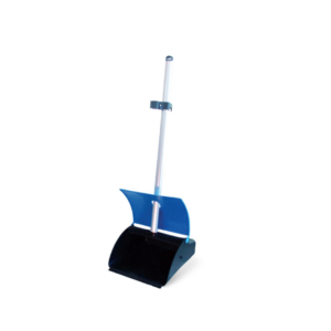 Pá coletora em plástico profi tampa azul bralimpia