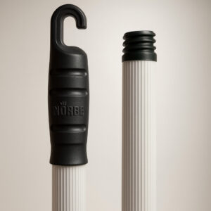 Cabo alum nat com rosca manopla preta 22mmx1,40m nobre