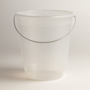 Balde plastico alca ferro transparente 18l jaguar