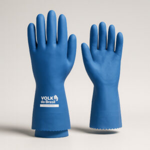 Luva verniz silver azul g volk