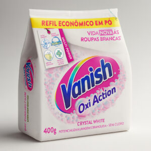 Alvejante po crystal white oxi action refil 400gr vanish