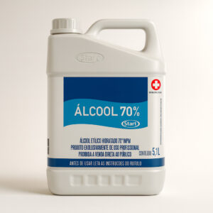 Alcool limpeza liq 70% 5l start