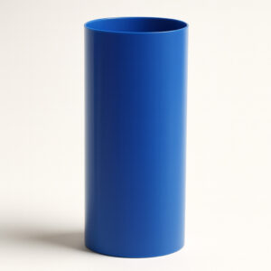 Cesto azul com adesivo 51x24 23l bralimpia