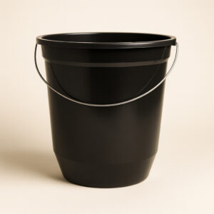 Balde plastico alca ferro preto 18l jaguar