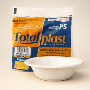 Prato 15 plast sobremesa pct 10un totalplast