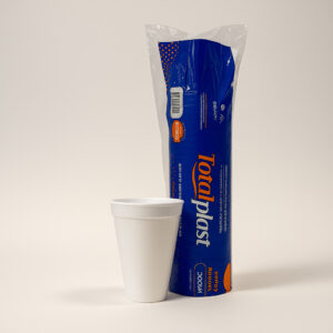 Copo 300ml isopor cx com 1000 un totalplast