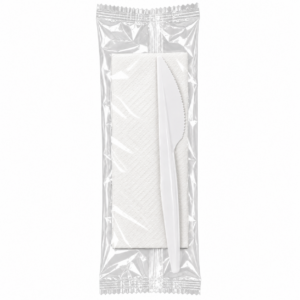 Kit talher avulso faca e guardanapo com 500 pct