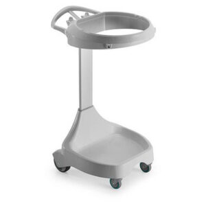 Coletor hamper smile w004620 c saco tampa e pedal branco tts