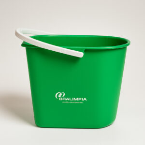 Balde com alca verde 12l bralimpia
