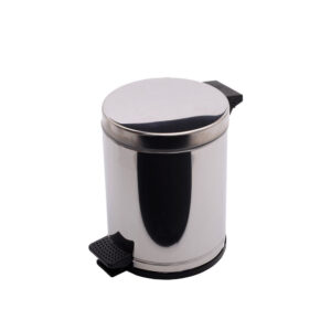 Lixeira pedal aco inox com cesto 4,5l 3505 viel