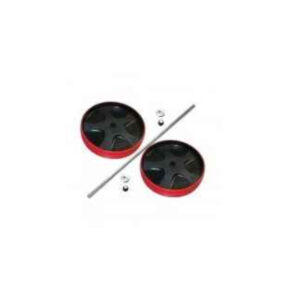 Kit rodas 8"/20cm com eixo carro 9t fg9t73m1red rubbermaid