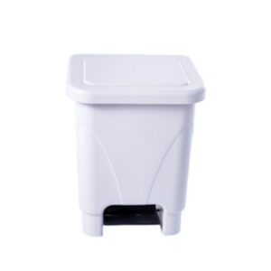Lixeira pedal retangular azul haste plástica 15l usap