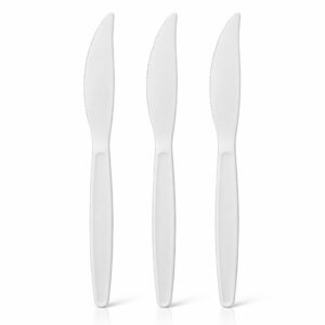 Faca refeição inquebravel branco cx 1000 un plastlab