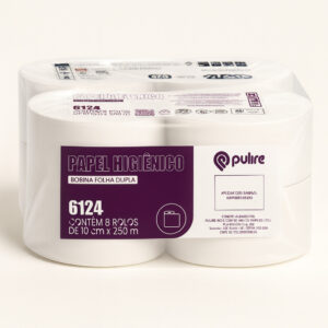 Papel higiênico folha dupla rolao fardo 8x250m brs