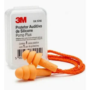Protetor auricular silicone com cordão c.a5745 3m