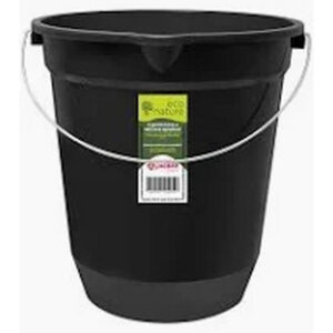 Balde plastico alca de ferro preto 7,5l jaguar