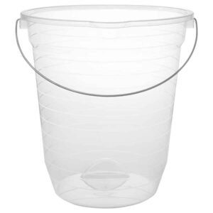 Balde plastico alca ferro transparente 13,5l jaguar