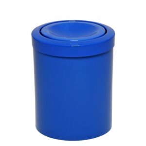 Lixeira plast meia esfera azul cb35a 12l js