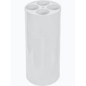 Lixeira 4 tubos para copos agua cor branca le15b js