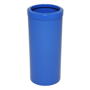 Lixeira plástica com aro azul cb50a 50l js