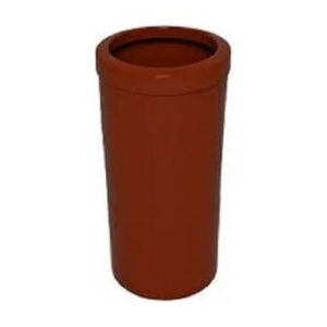 Lixeira plástica com aro marrom cb50m 50l js
