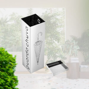 Porta guarda chuva inox quadrado 16x16x50 pgc-002 eco