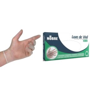 Luva vinil sem pó m cx 100 proced nao cirurgico ca 41265 nobre
